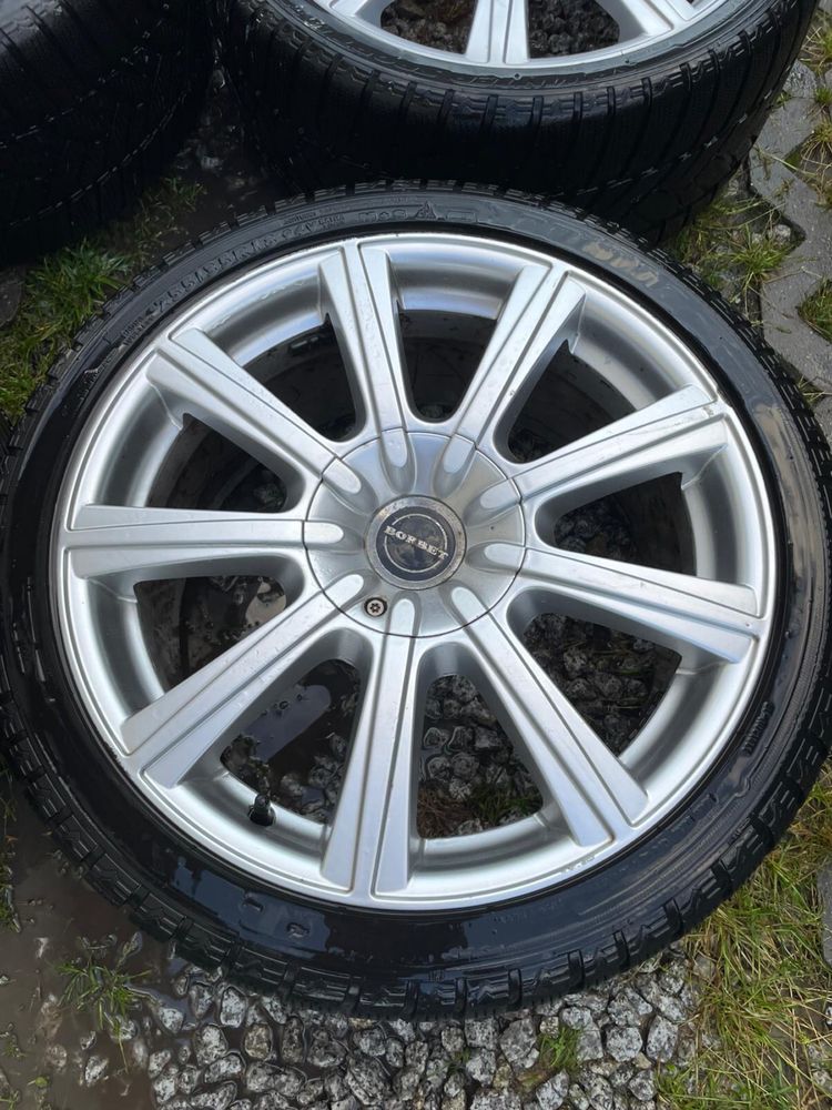 Felgi Borbet 5x108 18” 8.5j opony zimowe 255/35 Ford Volvo Renault