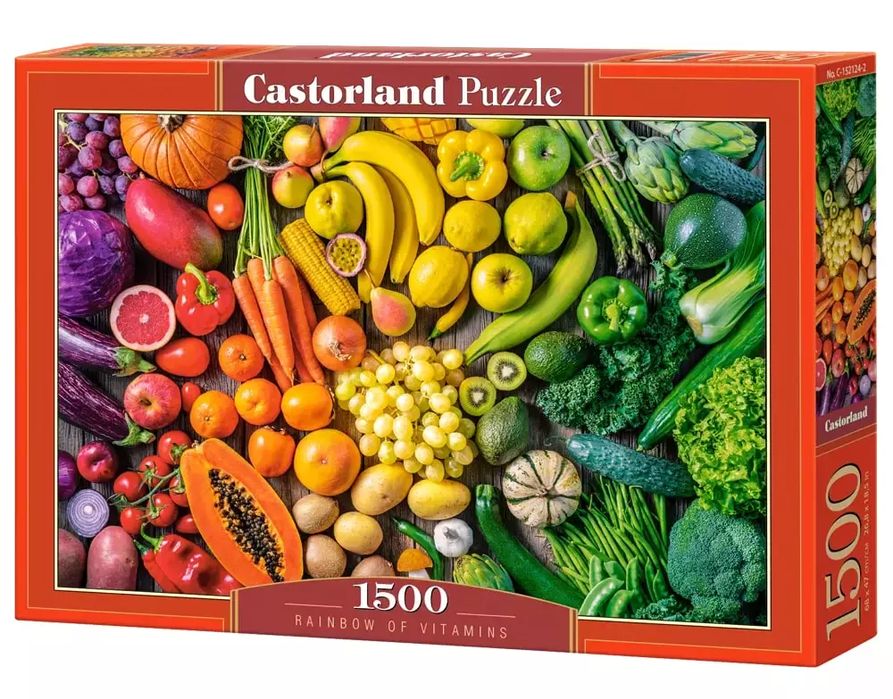 Puzzle 1500 elementów. Tęcza witamin. Castorland. Nowy Produkt