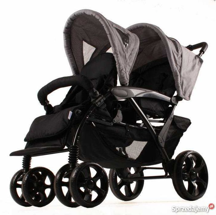 Kees Tandem Deluxe - wózek bliźniaczy spacerówka Powystawowy