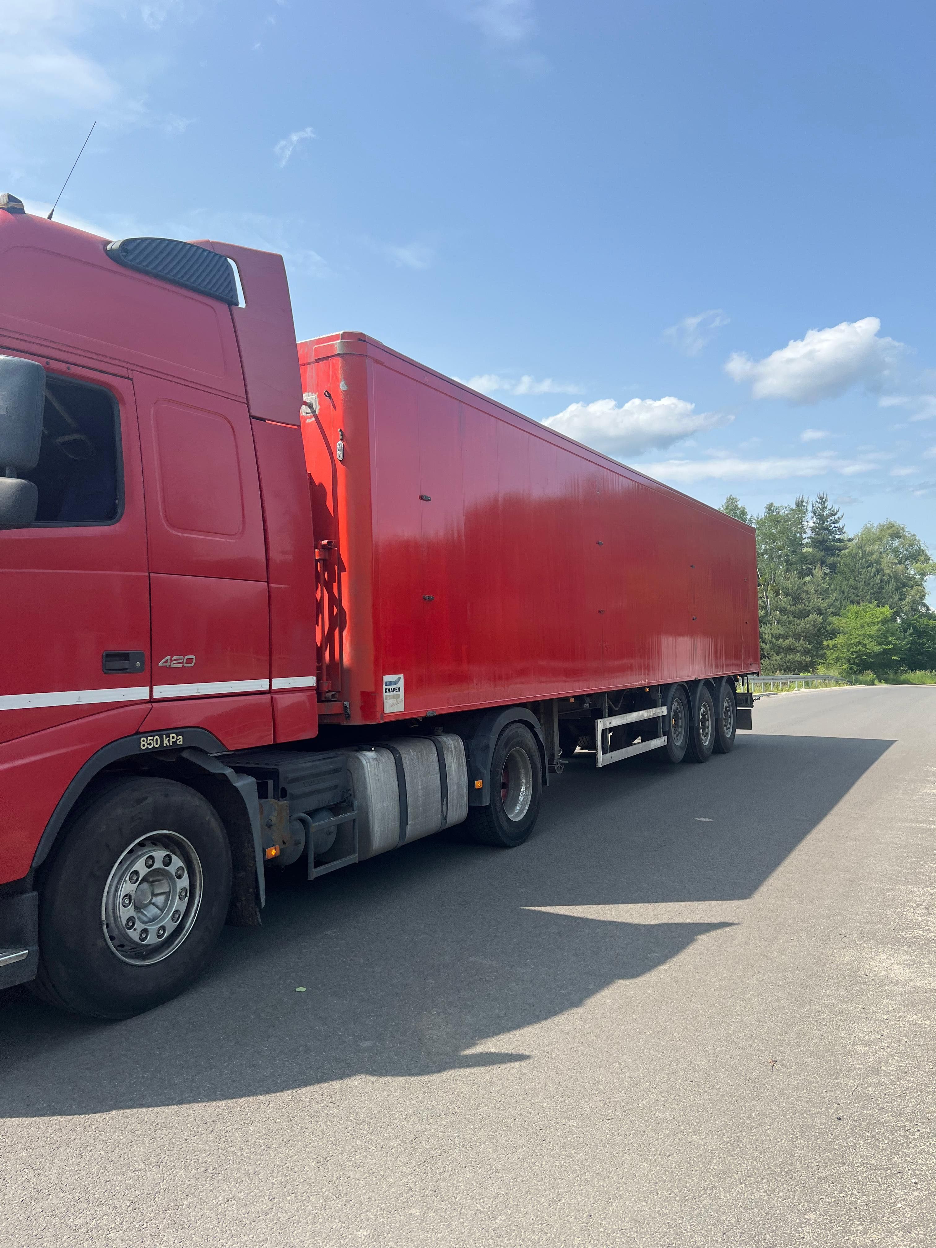 naczepa Knapen 60m3 ruchoma podłoga