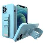 Rope case żelowe etui ze smyczą łańcuszkiem torebka smycz iPhone XS Ma