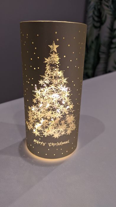 Lampka dekoracyjna LED nowa złota choinka