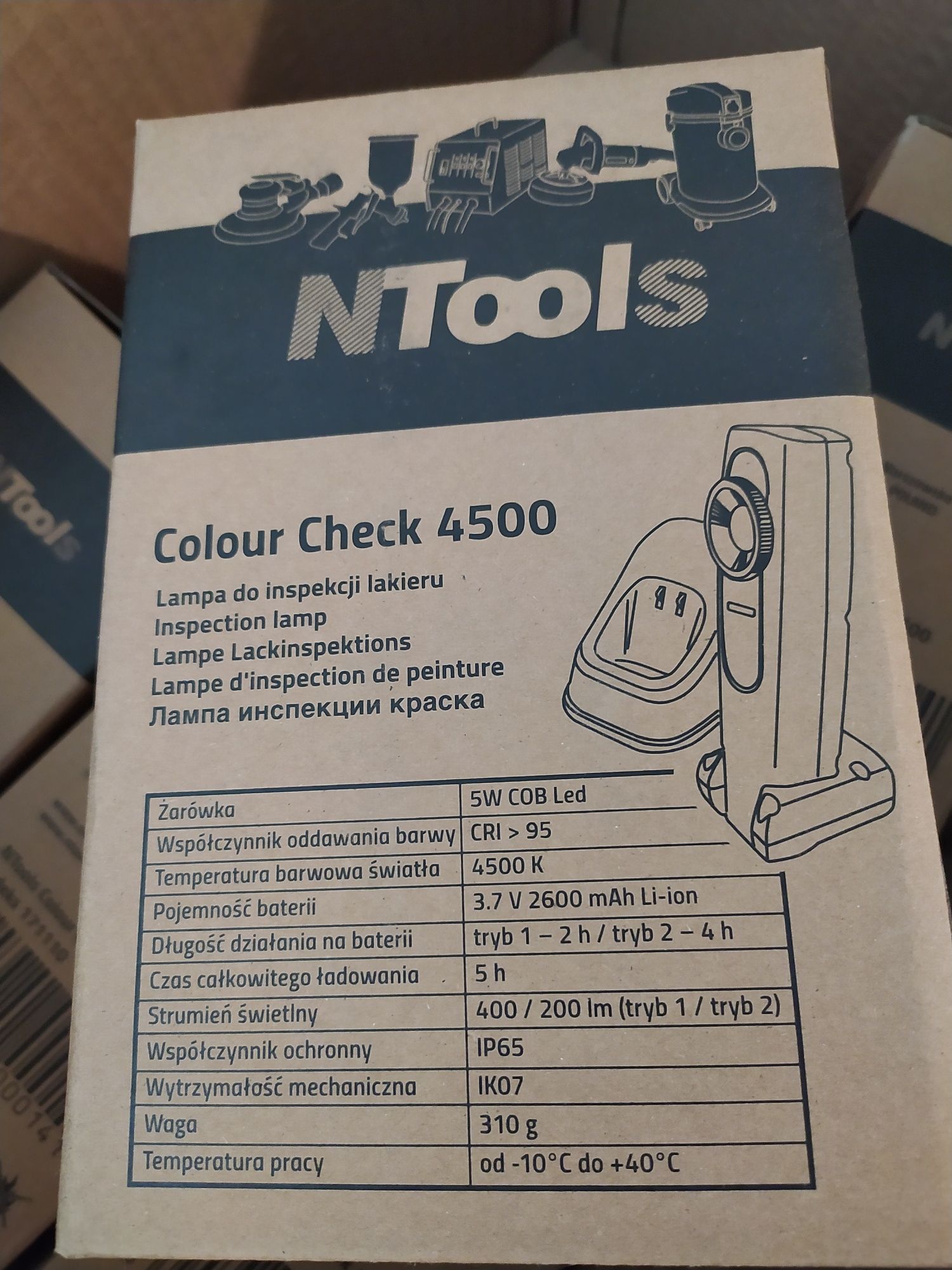 APP NTools Лампа колориста для инспекции цвета краски Colour Check 450