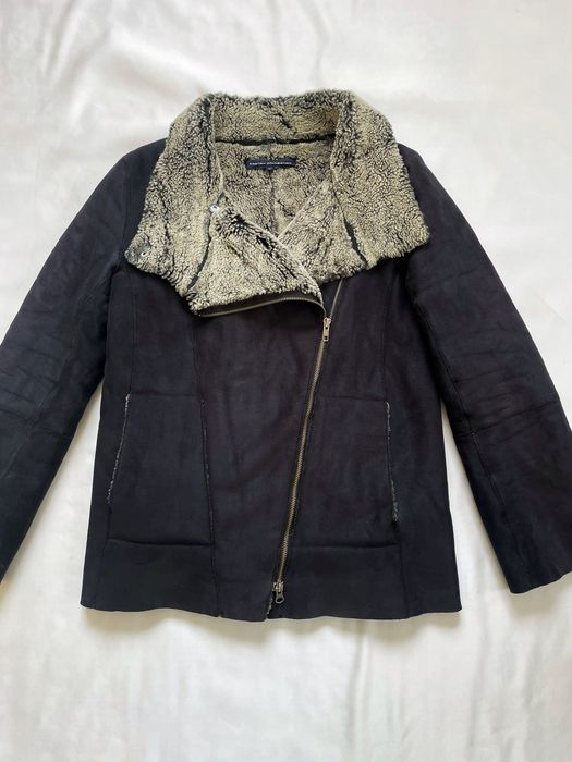 Тепла дублянка-косуха, жіноча дублянка на осінь-зиму,трендова дублянка