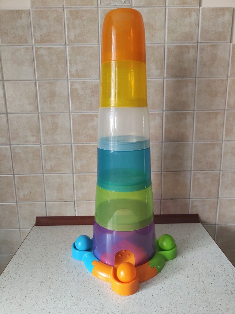 Wieża z piłeczkami Smily Play zabawka edukacyjna sorter