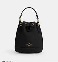 Сумка шкіра через плече Coach Dempsey Drawstring Bucket Bag 15