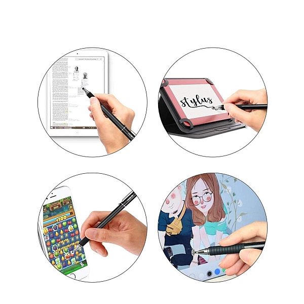 Precyzyjny Rysik Stylus Pen do telefonu / tabletu Czarny