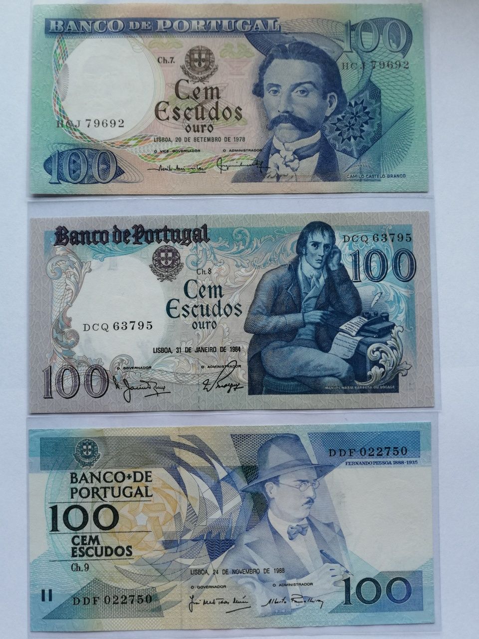 Notas dos escudos