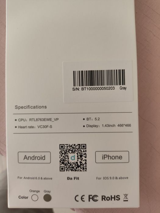 Smartwatch Oukitel BT10 novo