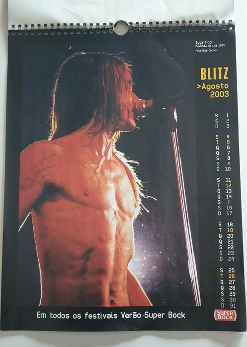 Venda de Calendário Retro Blitz 2003