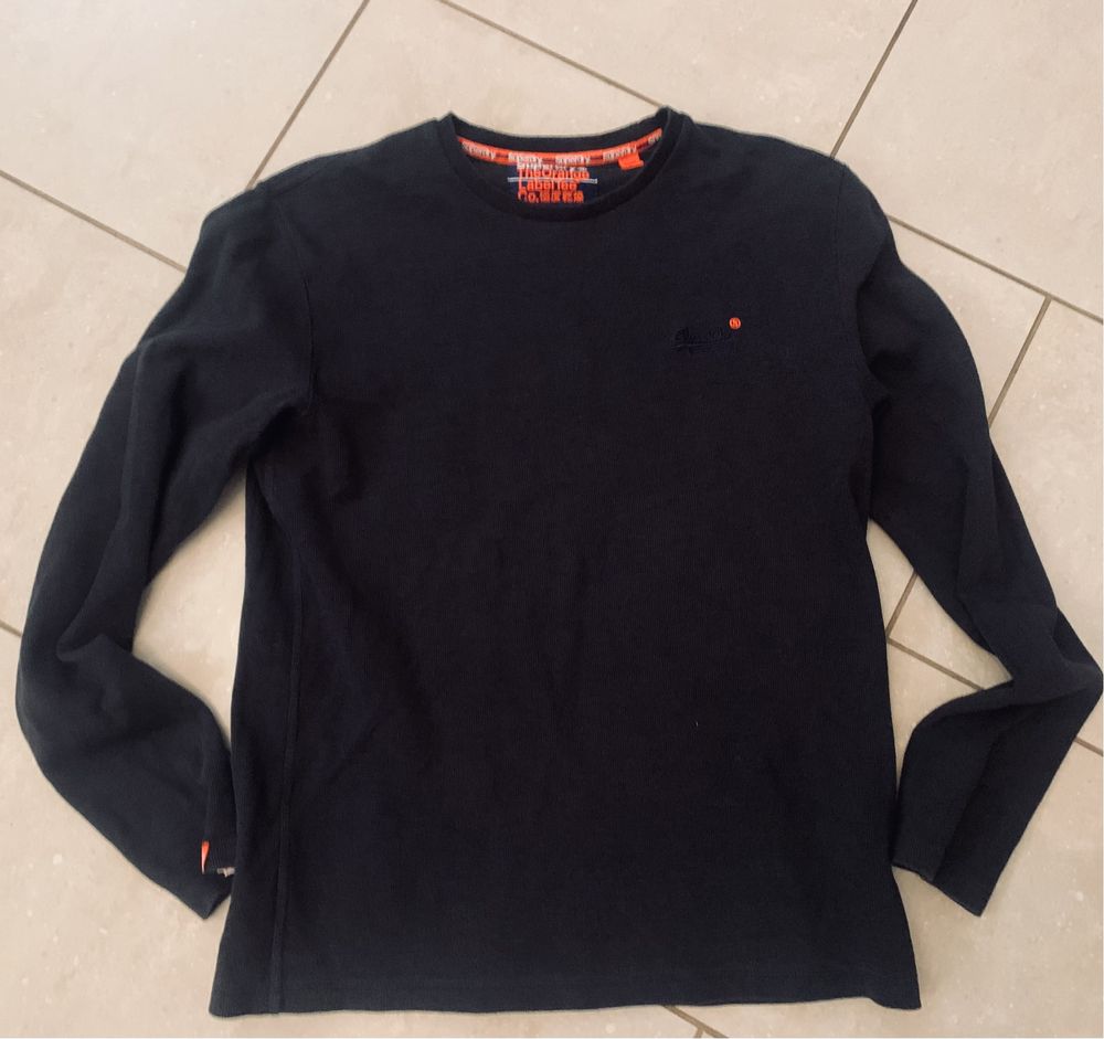 SuperDry crewneck grafit cienka  bluza męska , r. M a’la sweter