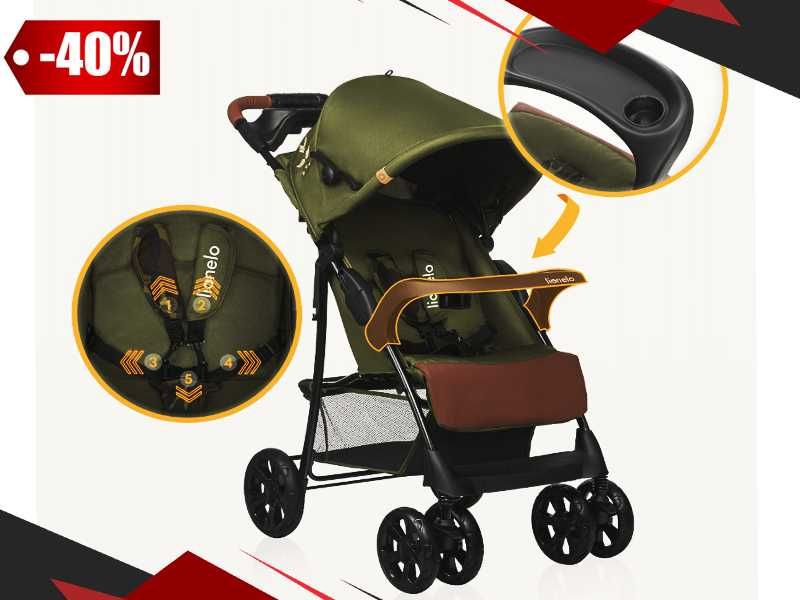 WÓZEK Spacerowy Spacerówka Składany Dziecięcy + Torba XXL | GRATIS