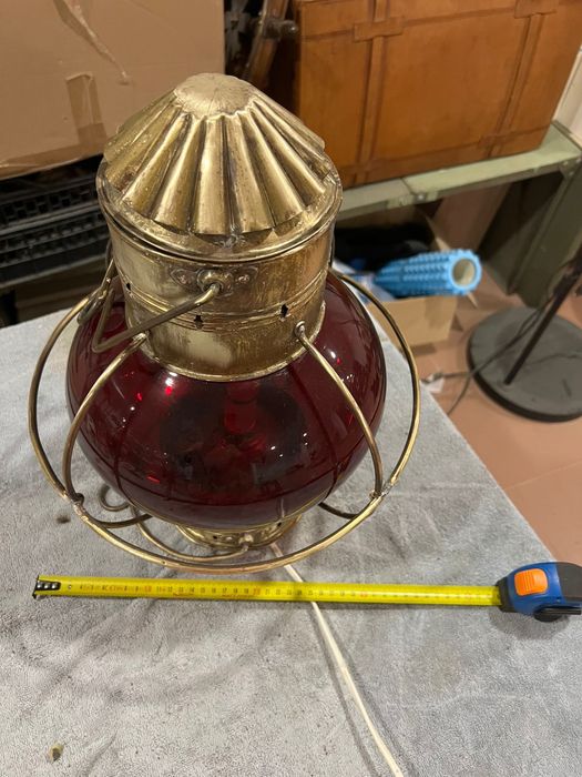 Candieiro de luz vermelha