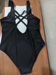 Суцільний купальник 50-52р- 2XL(Китай) чорний, довжина 74см