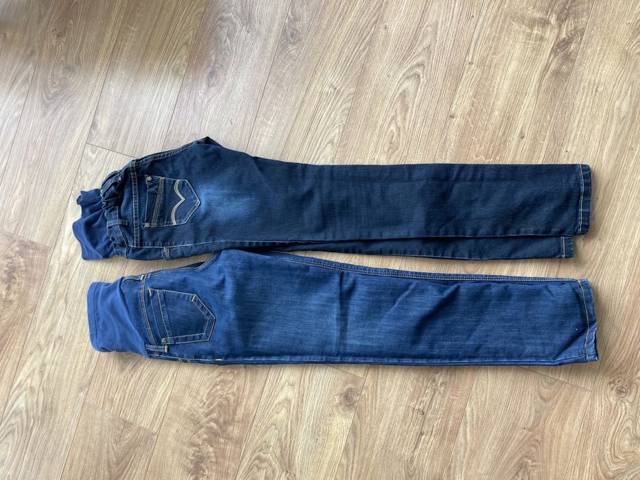 Spodnie ciążowe 2 pary rozm 34 i S