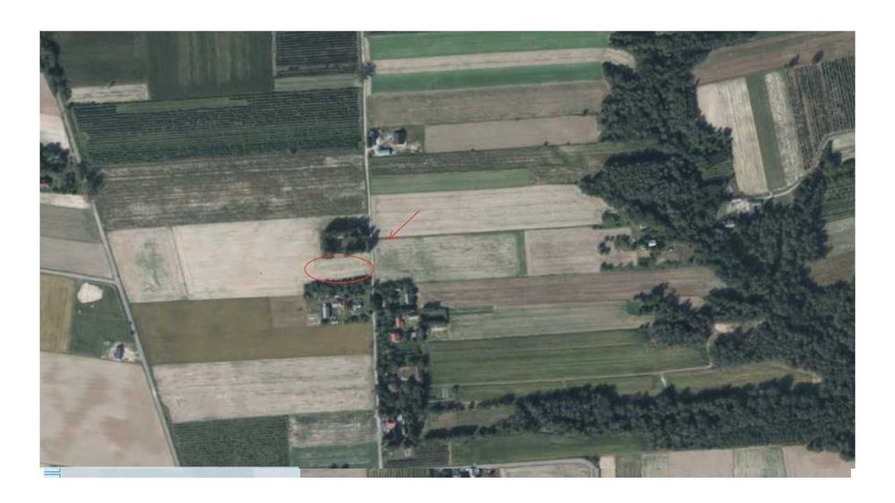 Działka  w spokojnej okolicy o luźnej zabudowie