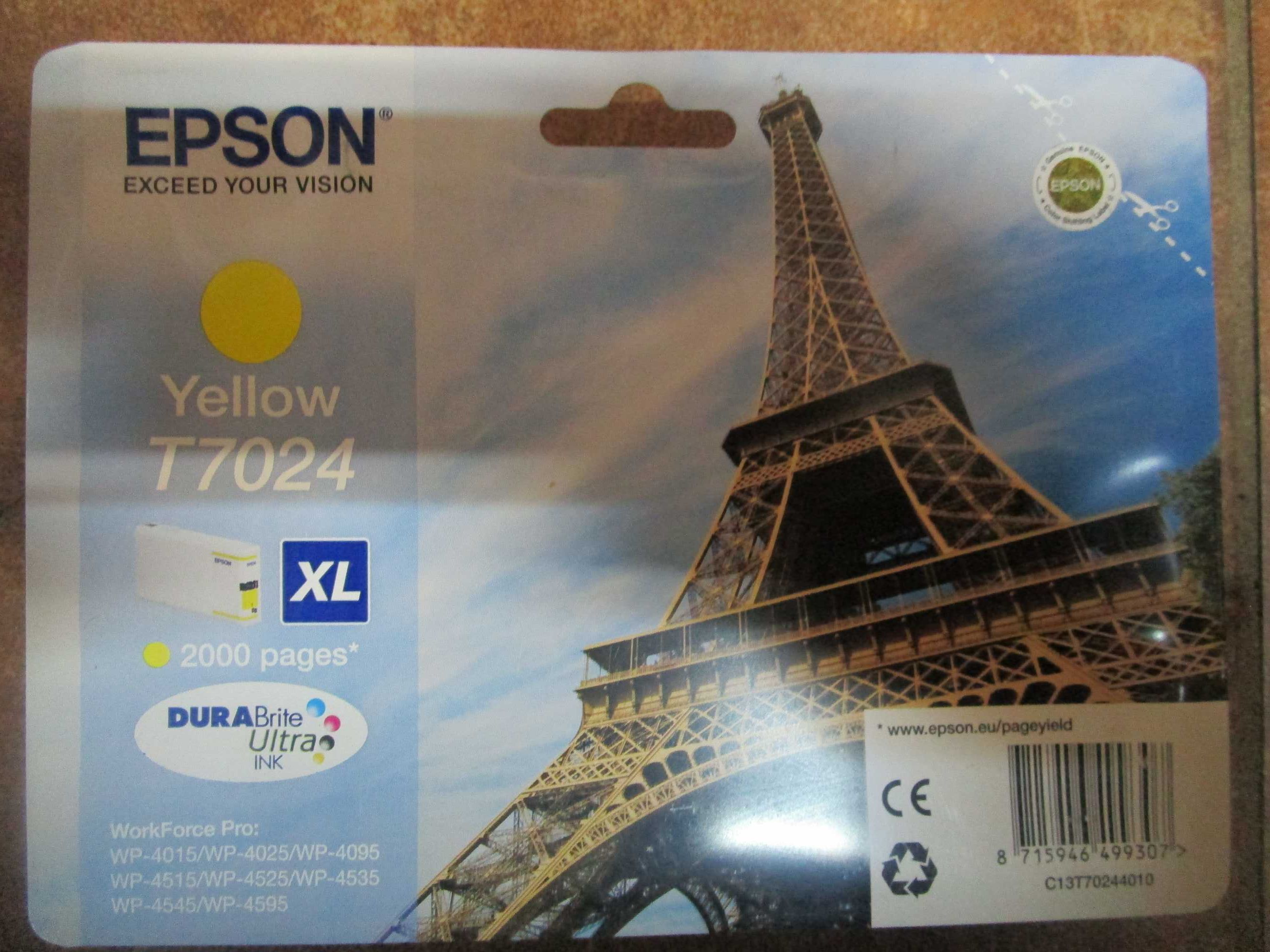 tusze Epson T7022 (XL-Cyan), T7023 (XL-Magenta), T7024 (XL-Yellow)
