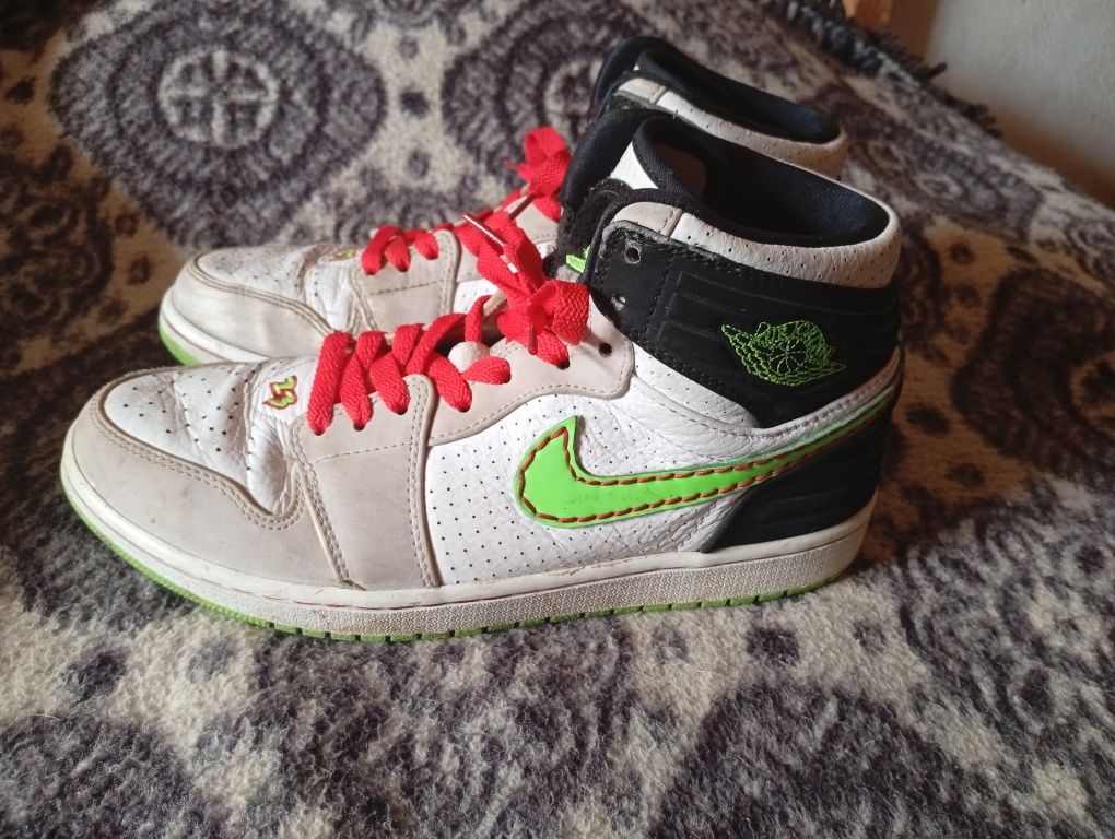 2013 Nike Air Jordan Retro 1 High 93 elétrico verde