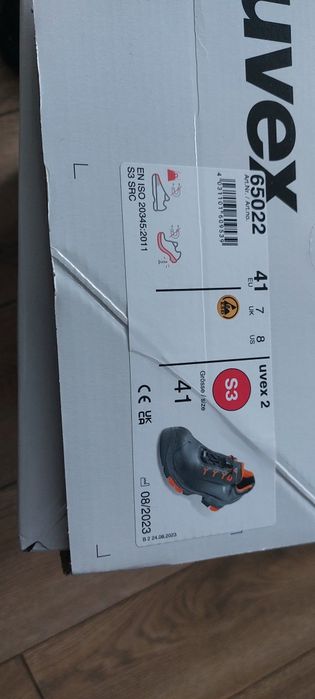 Buty robocze UVEX 65022 S3 r.41