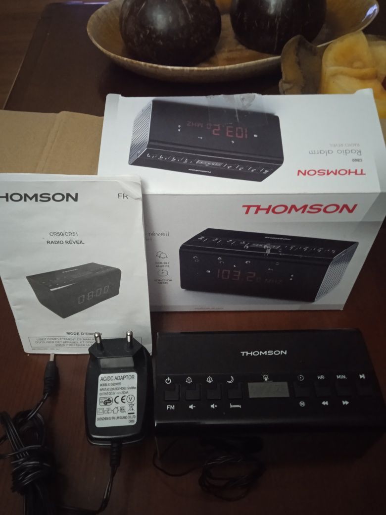 Rádio/Relógio Despertador Thomson