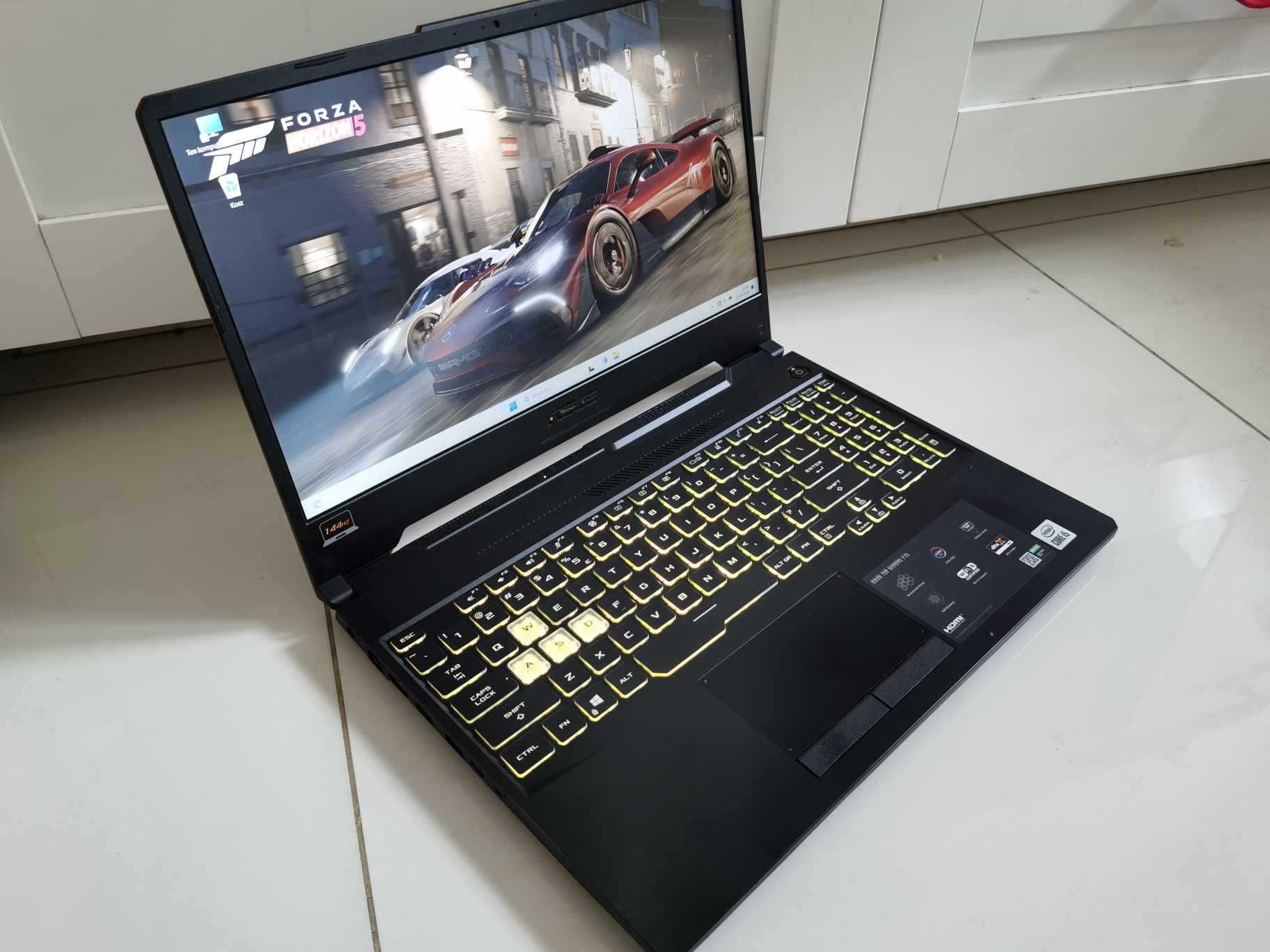 GAMINGOWY Laptop ASUS TUF-15.6"144Hz i5 8x4.50Ghz,16GB,GTX1650Ti/GWAR