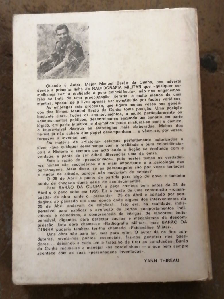 Radiografia Militar de Manuel Barão da Cunha muito antigo