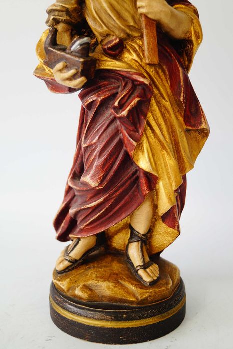 Święty Józef figura drewniana rzeźba polichromia piękna 2