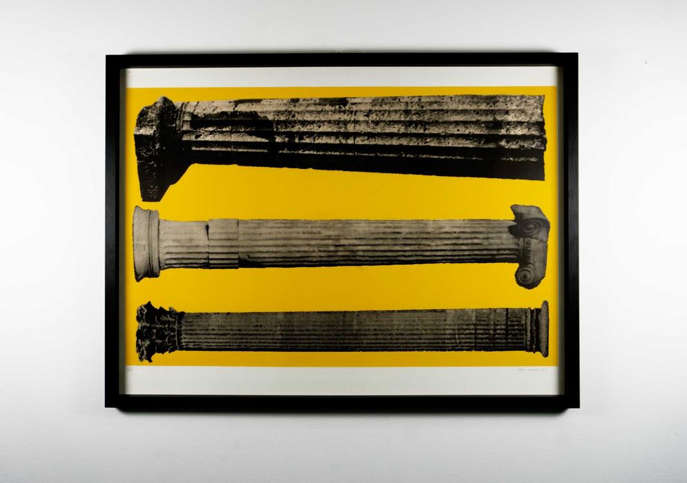 Serigrafia de Leonel Moura 1989 Emoldurada 73 x 97 cm