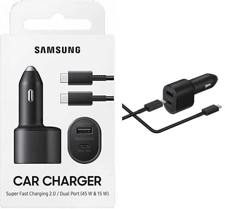 Oryginalna Ładowarka Samochodowa SAMSUNG 45w 2xusb