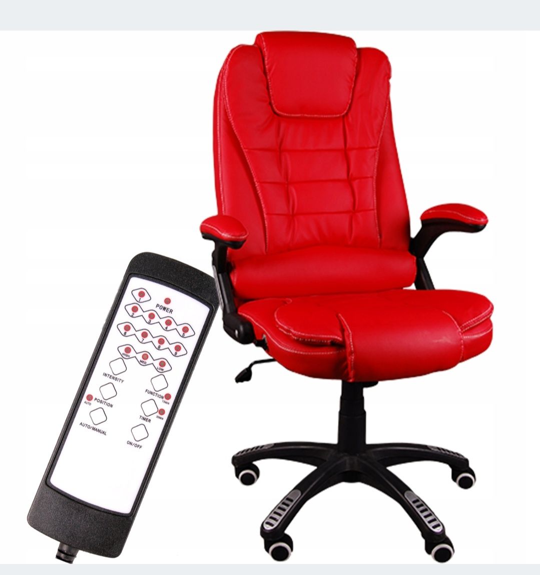 Fotel biurowy obrotowy z funkcją masażu