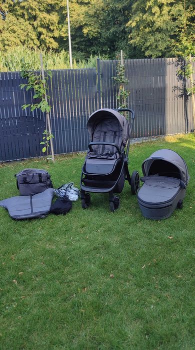 Wózek 2w1 Muuvo Quick 3.0, grafitowy, stan bardzo dobry, pełen zestaw