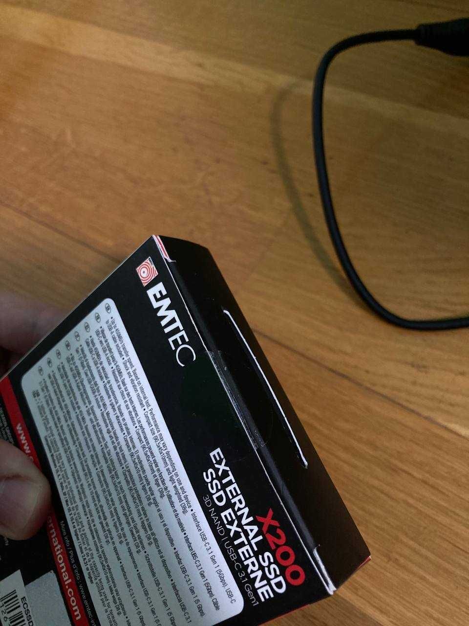 SSD накопичувач Emtec Portable X200 256 GB.  SSD. 256GB