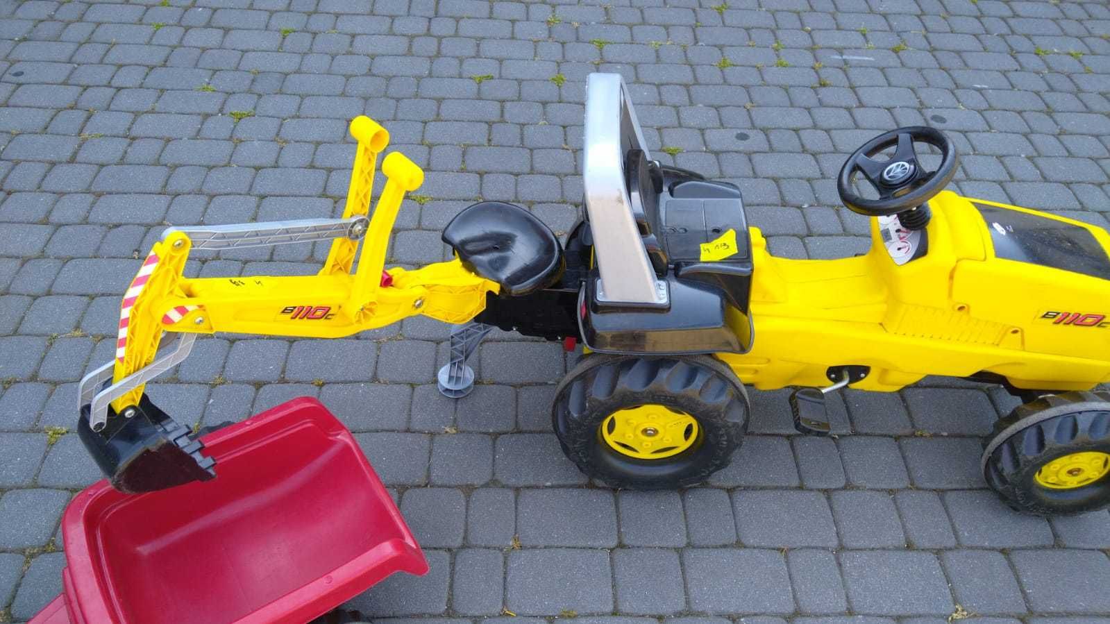 Rolly Toys Traktor Na Pedały New Holland Koparka łyżka tylna