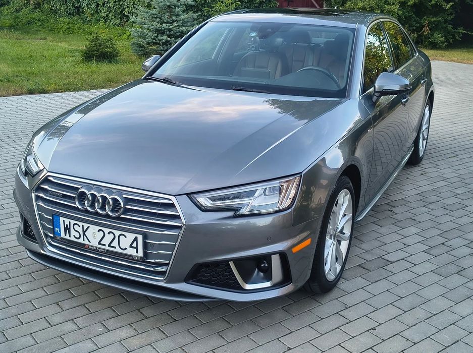 Audi A4 2019r. S-Line, Benzyna, Quattro 4x4, Automat, FULL Opcja, Serwisowany!