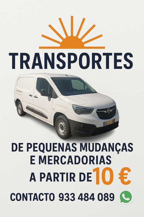 Transporte de pequenas mudanças e mercadorias