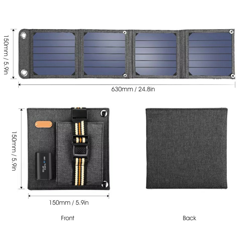 Ihoplix 14W солнечное зарядное устройство для usb устройств 5V 2A