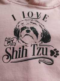 Ciepła bluza I love my shih tzu Premium Spreadshirt 7-8 lat 122-128