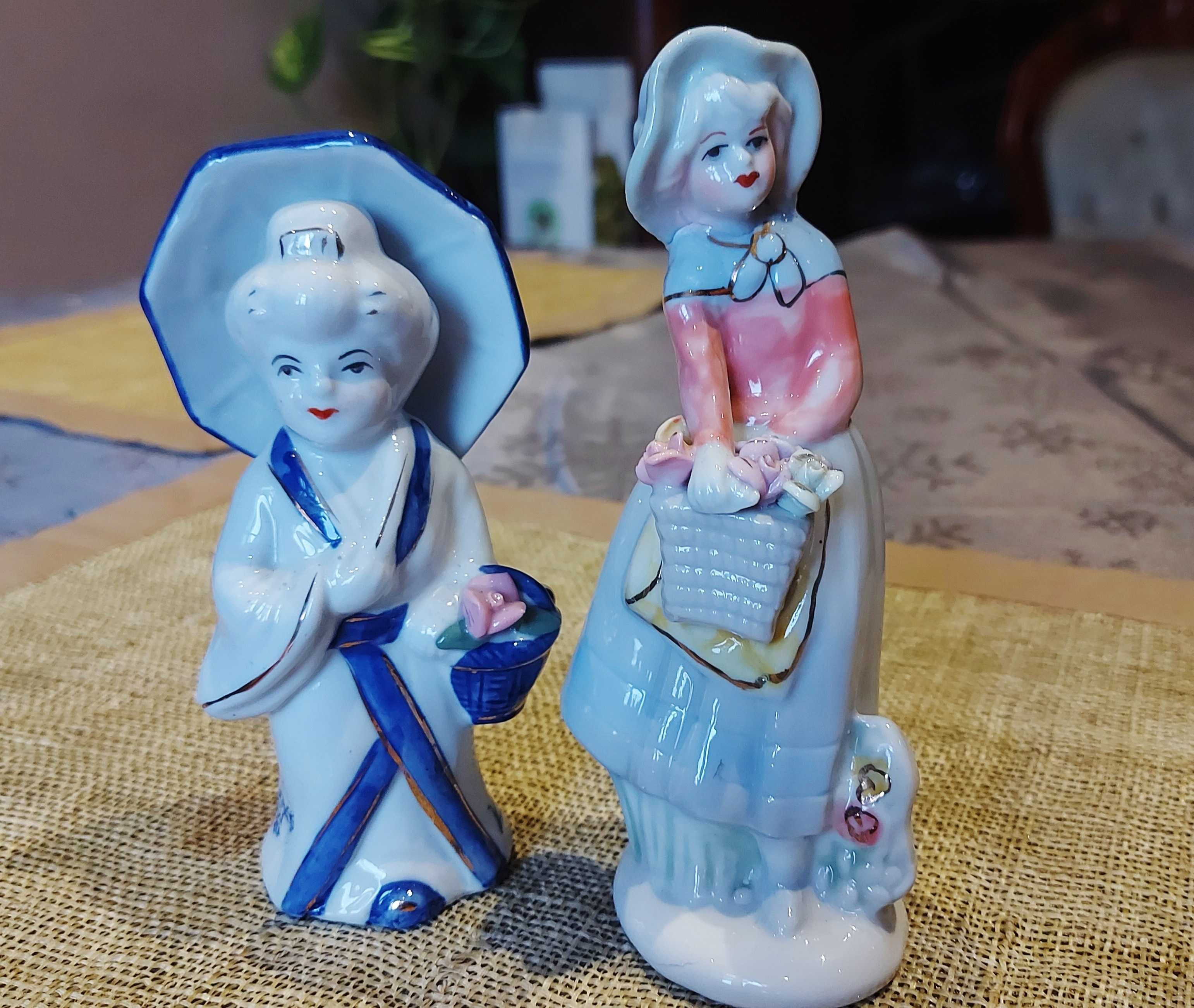 porcelana sygnowana filiżanki figurki talerze stary zestaw mix