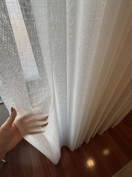 Cortinas com sistema de calha