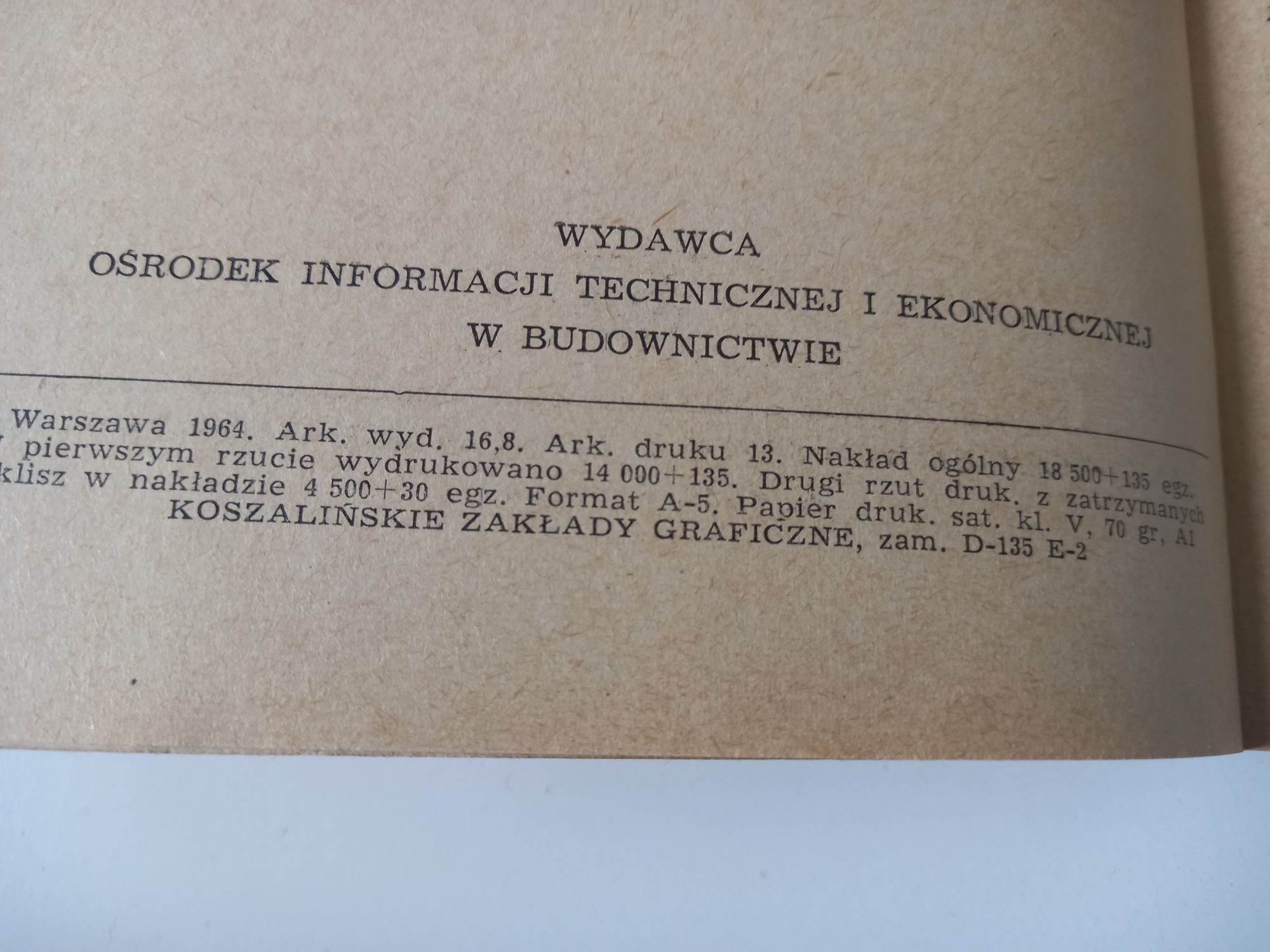 Materiały Szkoleniowe do Egzaminu na Uprawnienia Budowlane 1964rok