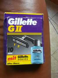 Gillette GII nożyki 10 sztuk + próbka wody po goleniu
