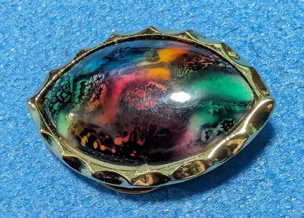 Зажим для шарфика  или подвеска -Винтаж 4 на 3 см