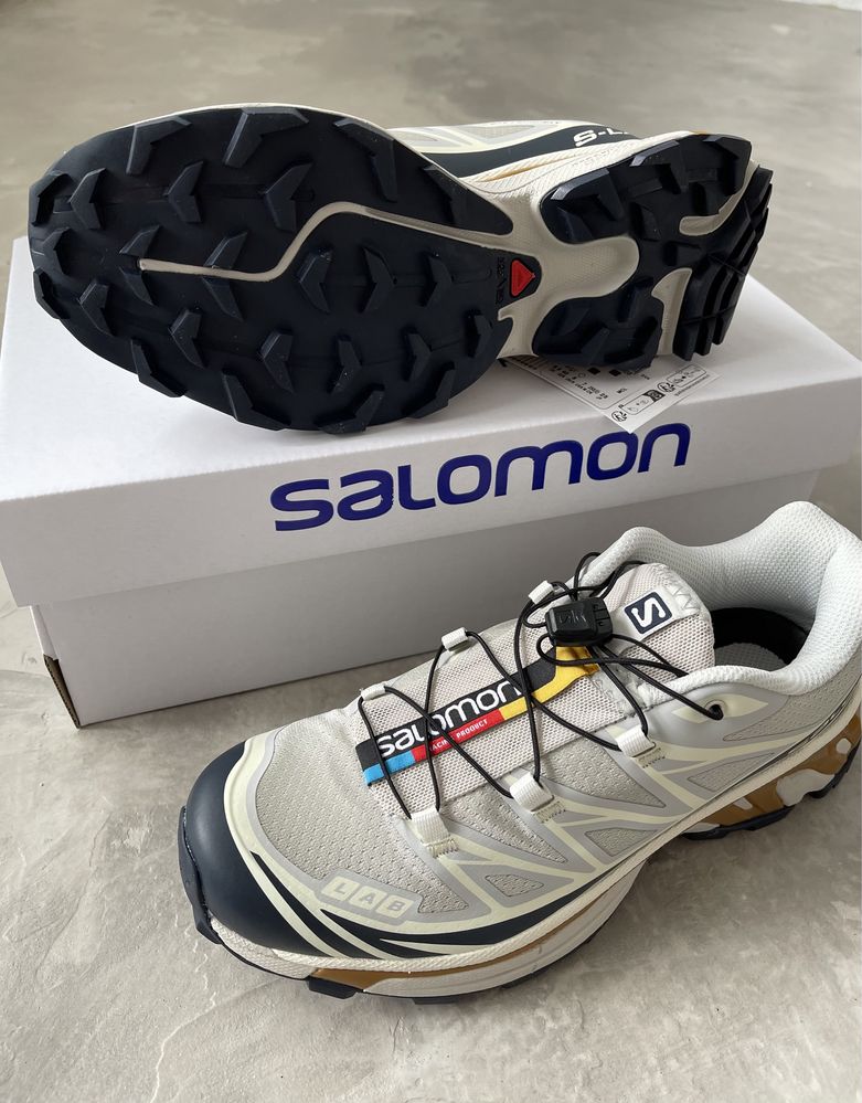 Кросівки Salomon S/LAB XT-6 Beige/Blue/Gold