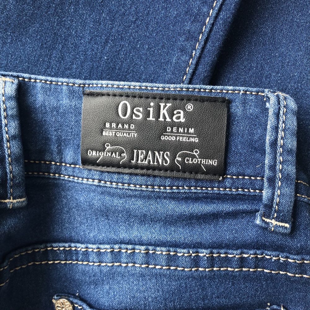Spodnie damskie jeans OsiKa, elastyczne, rozm. 36