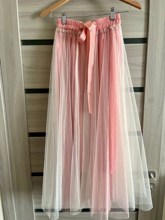 Юбка Спідниця фатинова рожева  корейська розмір SМ