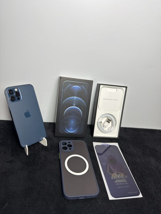 iPhone 12 Pro|Pacific Blue|100%|Super Stan|Pełen Zestaw