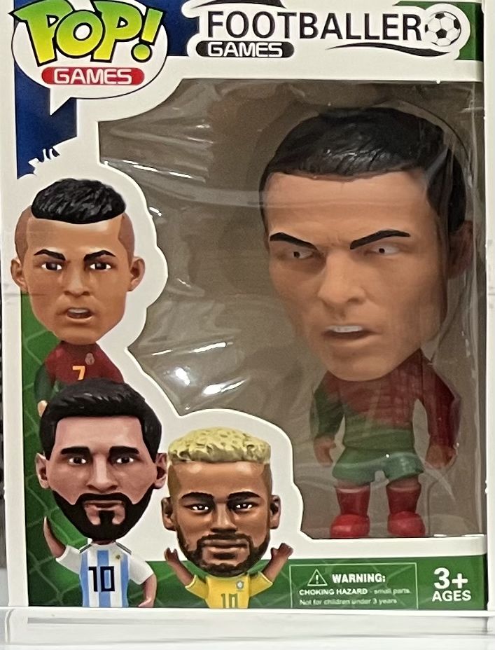 Funko Pop jogadores Ronaldo Mbappé Neymar Messi Haland Novos Natal