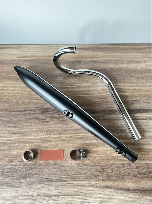 NOWY DUELLS komplet zestaw wydechowy tłumik NA OPASKĘ MOTORYNKA romet