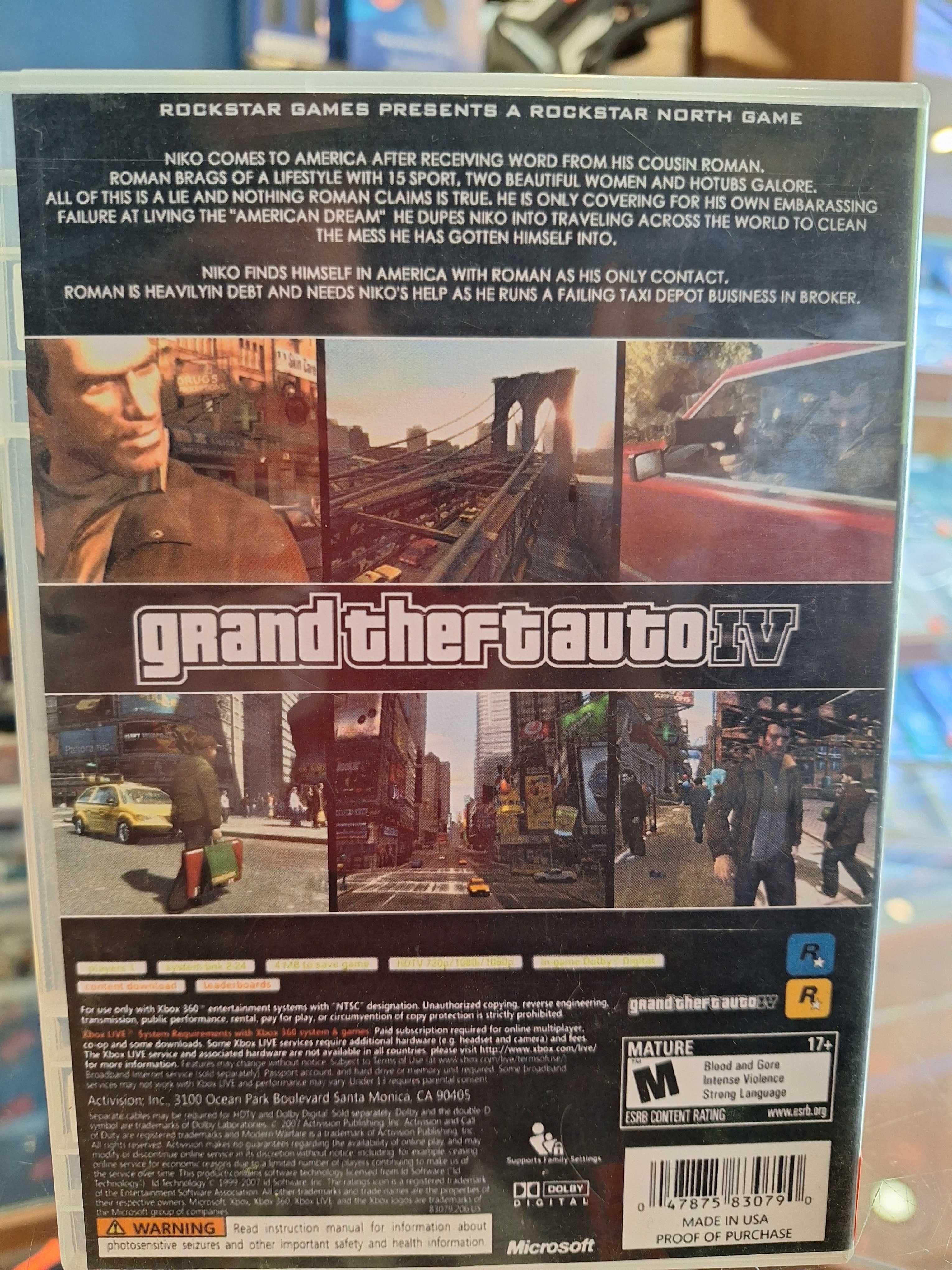 Grand Theft Auto IV Xbox 360, BDB, CentrumGrania