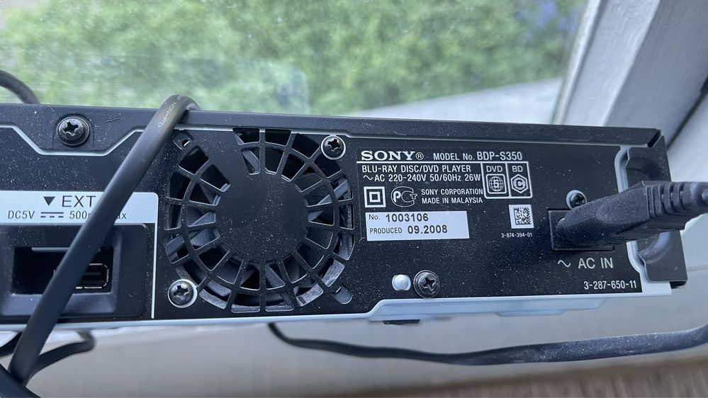 SONY BDP S 350 DVD плеер